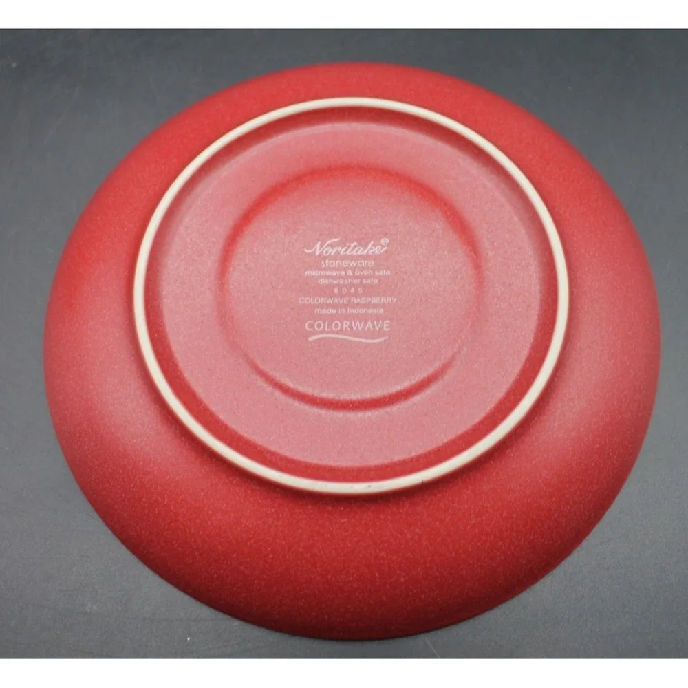 Noritake Colorwave Raspberry Espresso Cup & Saucer Set Stoneware Red